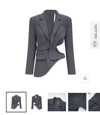Amelie asymmetrical cut-out jacket / M