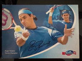 Roger Federer Autogrammkarte
