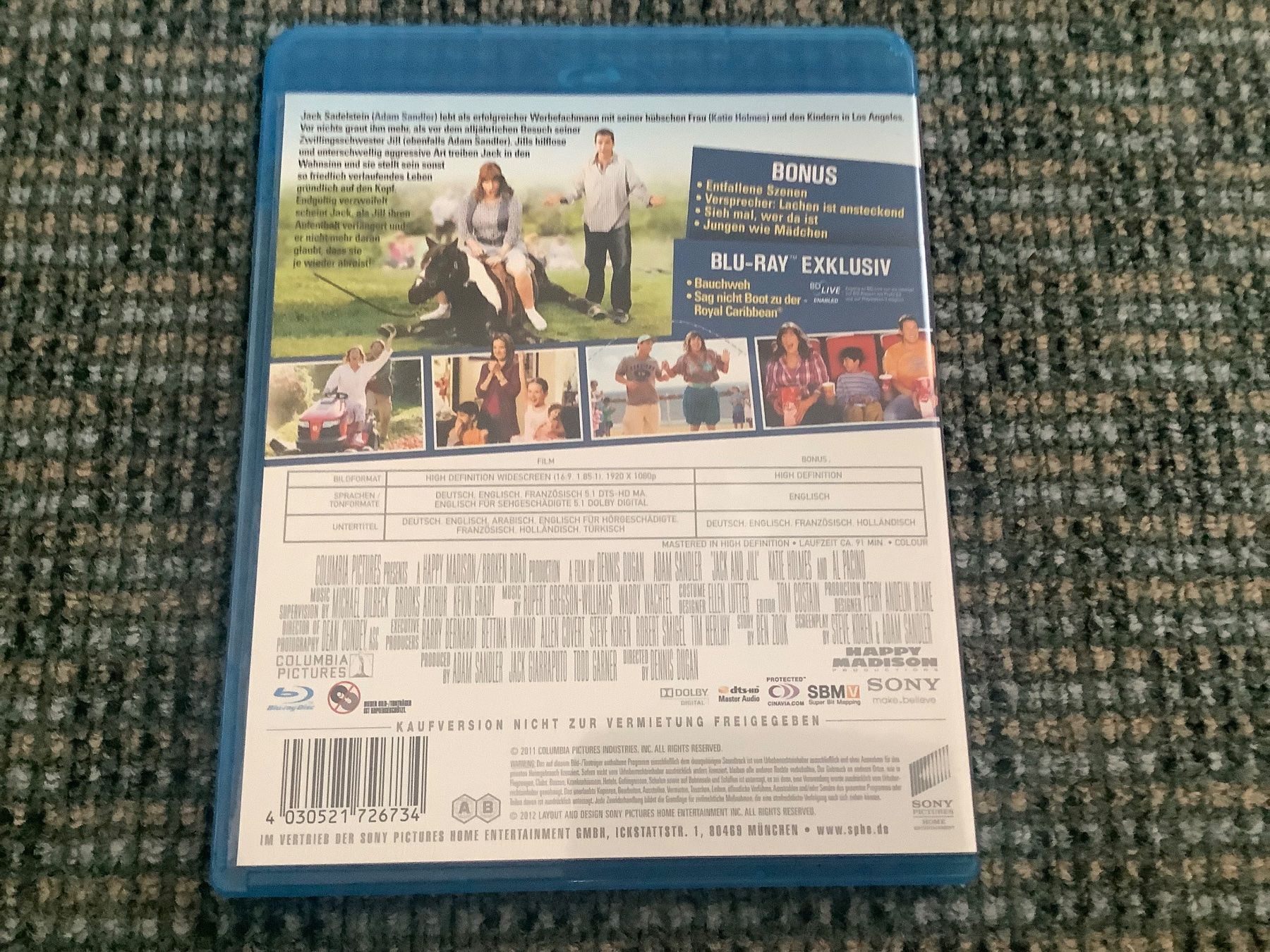 Tutti i DVDs: Jack und Jill / 2011 / Blue Ray – Usato da Dübendorf venduto da Troll_88 1