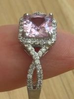 Luxus Elegante Solitär gr: 19/9 Ring Zirkonia Farbe: Silver