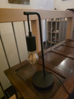 Lampe de table métal noir design moderne bon état 