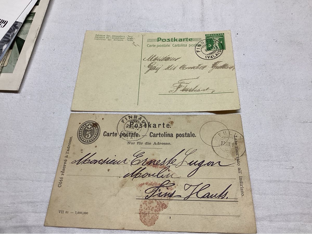 Tutti i francobolli: Entiers postaux  valais 1902-1911 – Usato da Luc (Ayent) venduto da Rebouille