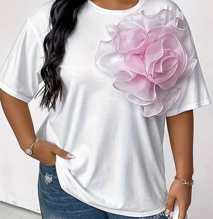 edles/stylisches Shirt mit Décor, L/XL