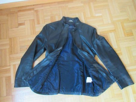 tolle Lederjacke Damen schwarz it.42/ 36