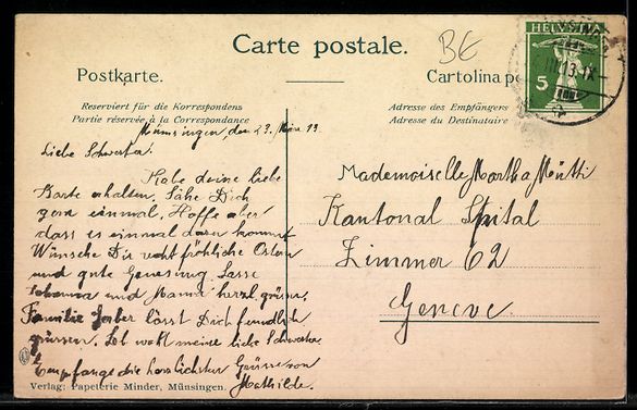 Cartes postales: AK Münsingen, Ortsansicht – D'occasion à Berlin par bartko-reher 1