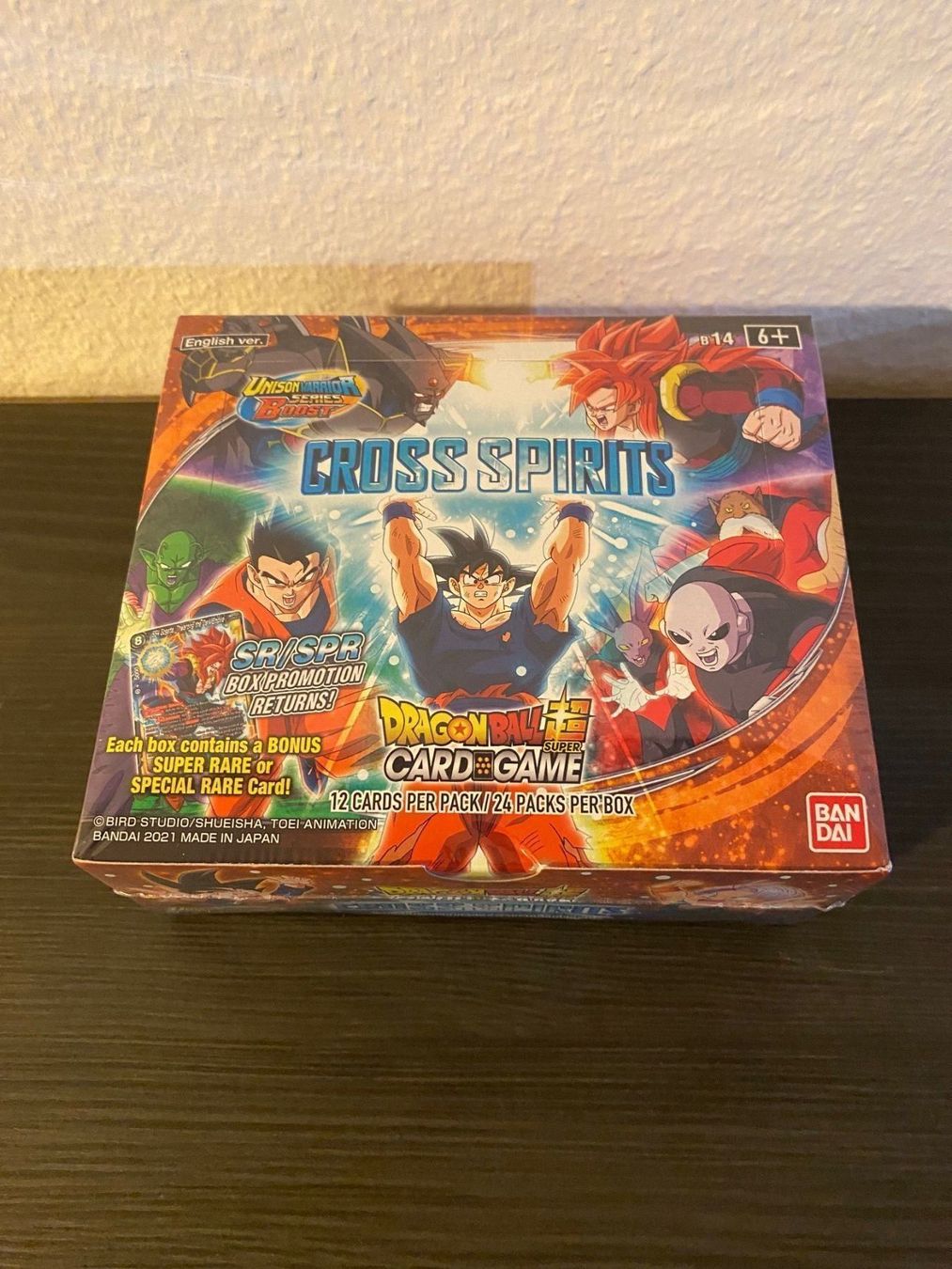 Cartoline: Dragon Ball Super TCG - Cross Spirits Display – Nuovo e nell'imballaggio originale da Schaffhausen venduto da Retrogaming90