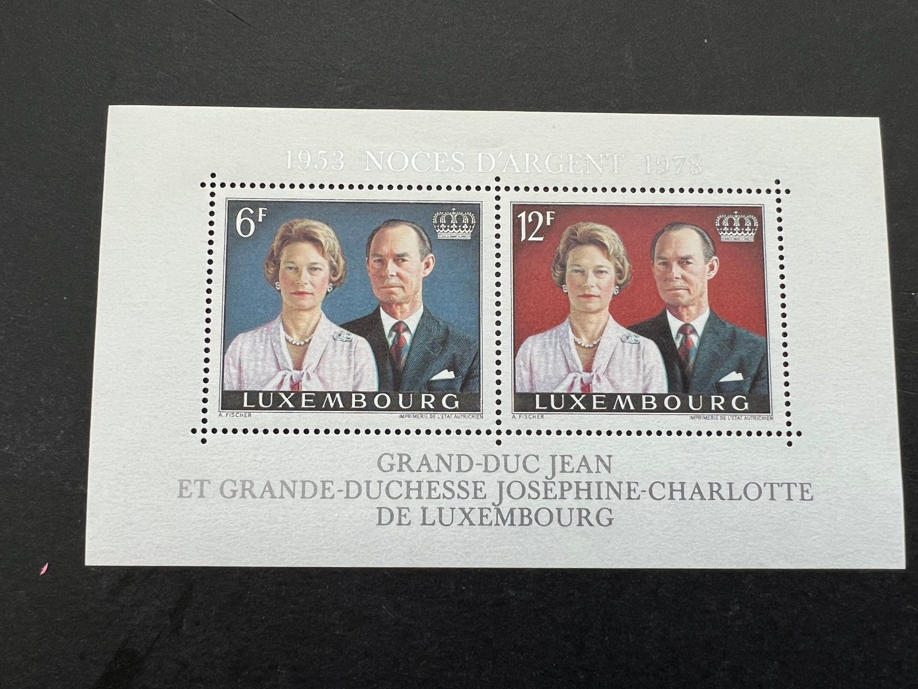 Tutti i francobolli: Luxembourg 1978, Silver wedding **  (D972) – Nuovo (secondo la descrizione) da Hinwil venduto da Sidi4