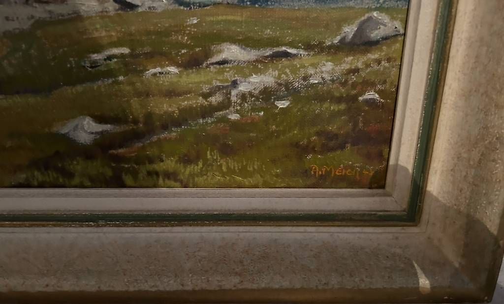 Dipinti: Berglandschaft Lötschental A. Meier – Usato da Tegna venduto da kainone1 1