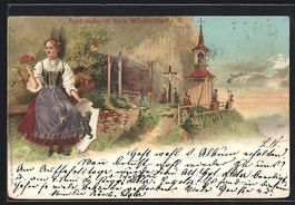 Litho Aescher-Wildkirchli, Appenzellerin