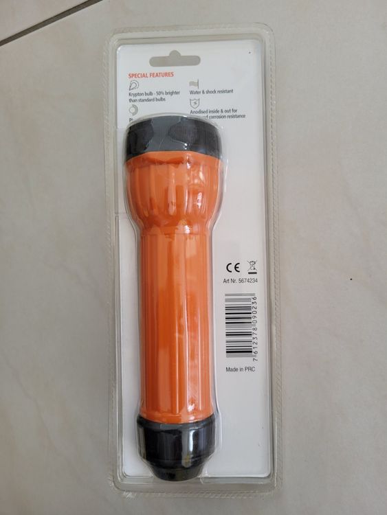 Taschenlampe orange 2