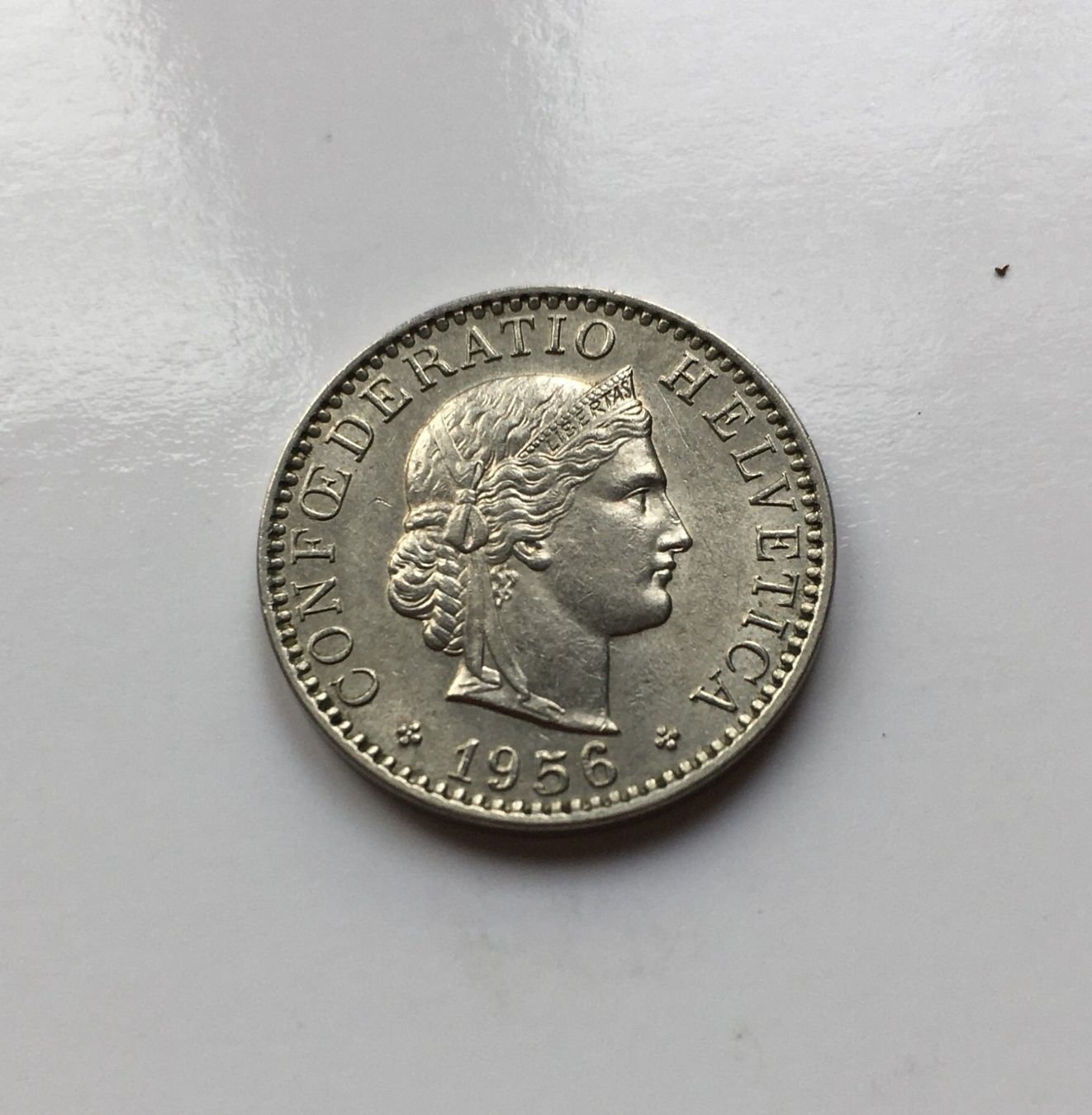 Tutti le monete: 1956 20 Rappen unz/stgl – Nuovo (secondo la descrizione) da Kirchberg SG venduto da Zenhad69