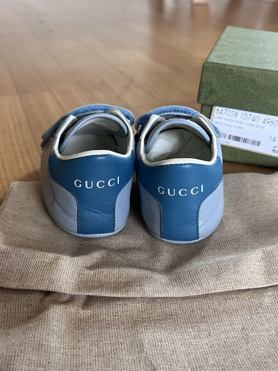 Gucci Scarpe per ragazzi: Gucci Babyschuhe in Blau – Nuovo e nell'imballaggio originale da Zürich venduto da Lifestyle1 2