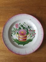 Très ancienne assiette française, murale, en faience