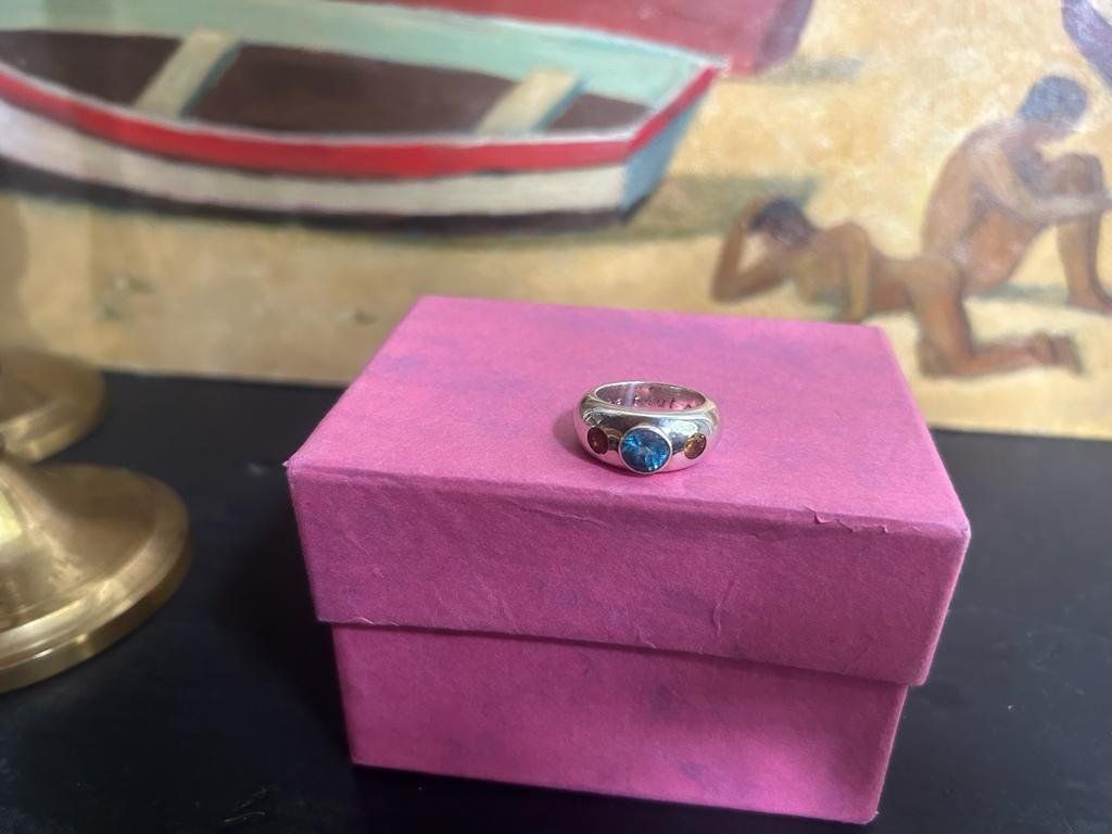 Anelli: Silber Ring Topas & Citrine – Usato da Schaffhausen venduto da amwr 8