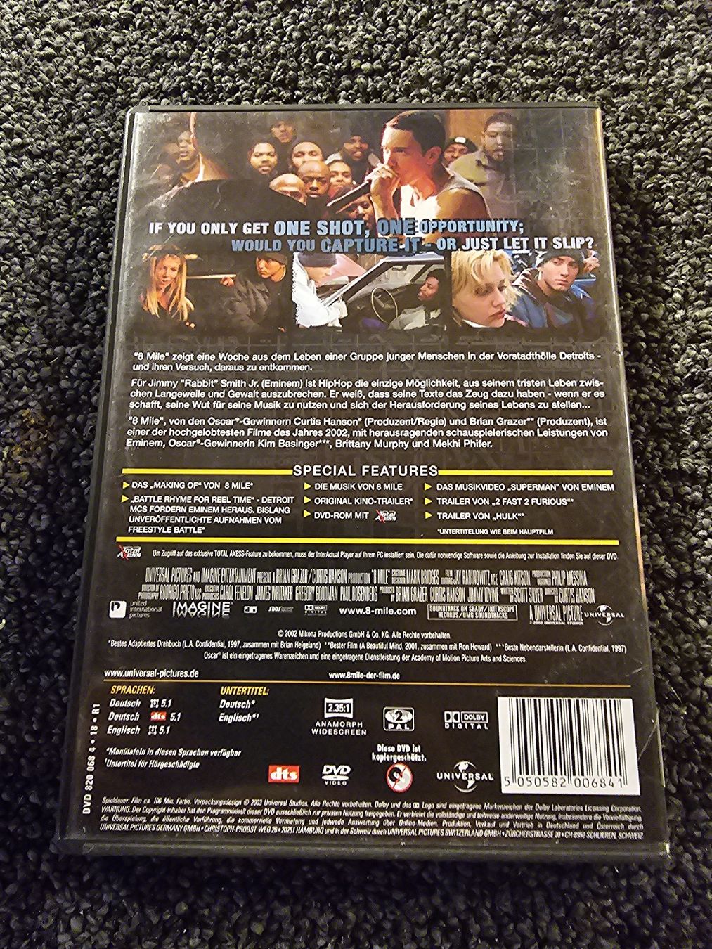 Tous les DVDs: DVD 8 Mile (20079) – D'occasion à Ruswil par jan_bxl5 1