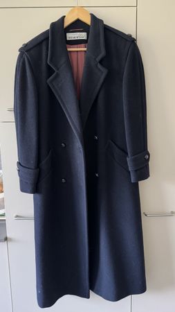Elegant Richard Müller Wool Cashmere Blend Coat Size M