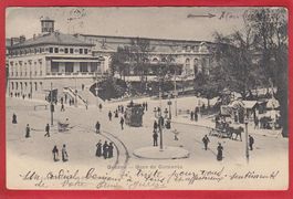 GENÈVE, GARD DE CORNAVIN, BAHNHOF, 1906