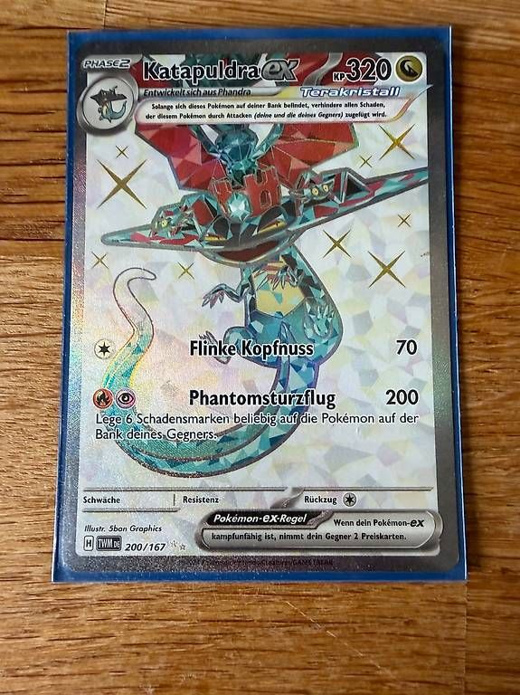 Pokémon Carte collezionabili: Pokémon Katapuldra ex shiny – Nuovo (secondo la descrizione) da Steinmaur venduto da Chleeblaettli