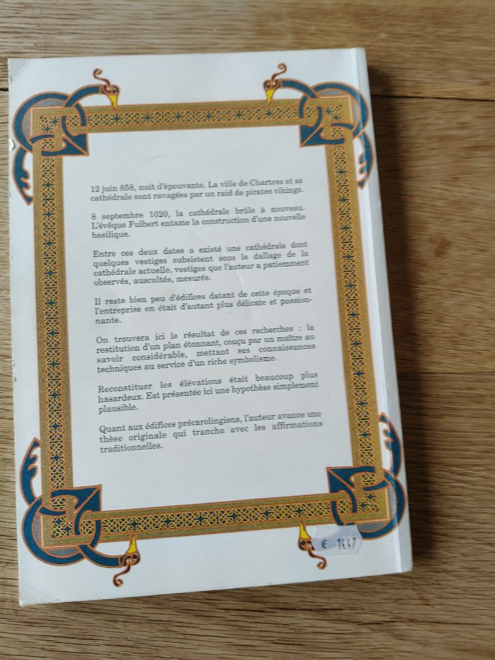 Libri: Buch La Cathédrale de Chartres avant Fulbert Roger Joly – Usato da Berneck venduto da Wishchart 3