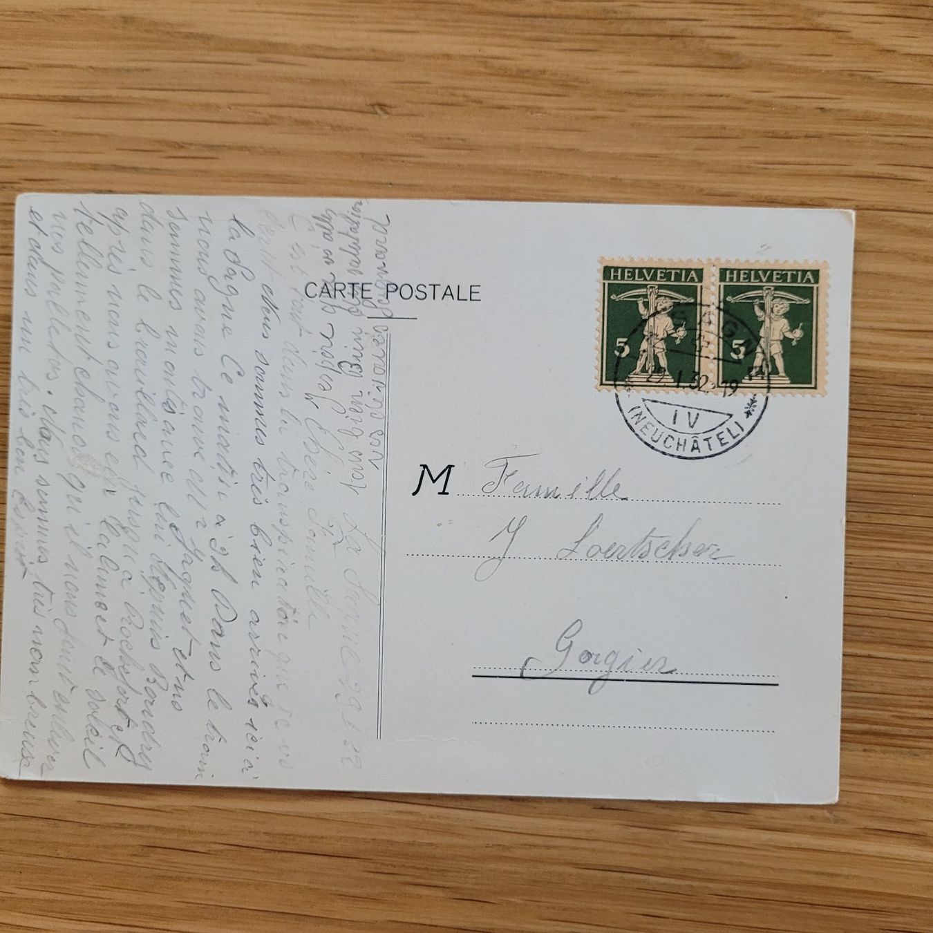 Tutti i francobolli: Document Lasagne 1932 Gorgier – Usato da Biel/Bienne venduto da Destockweb