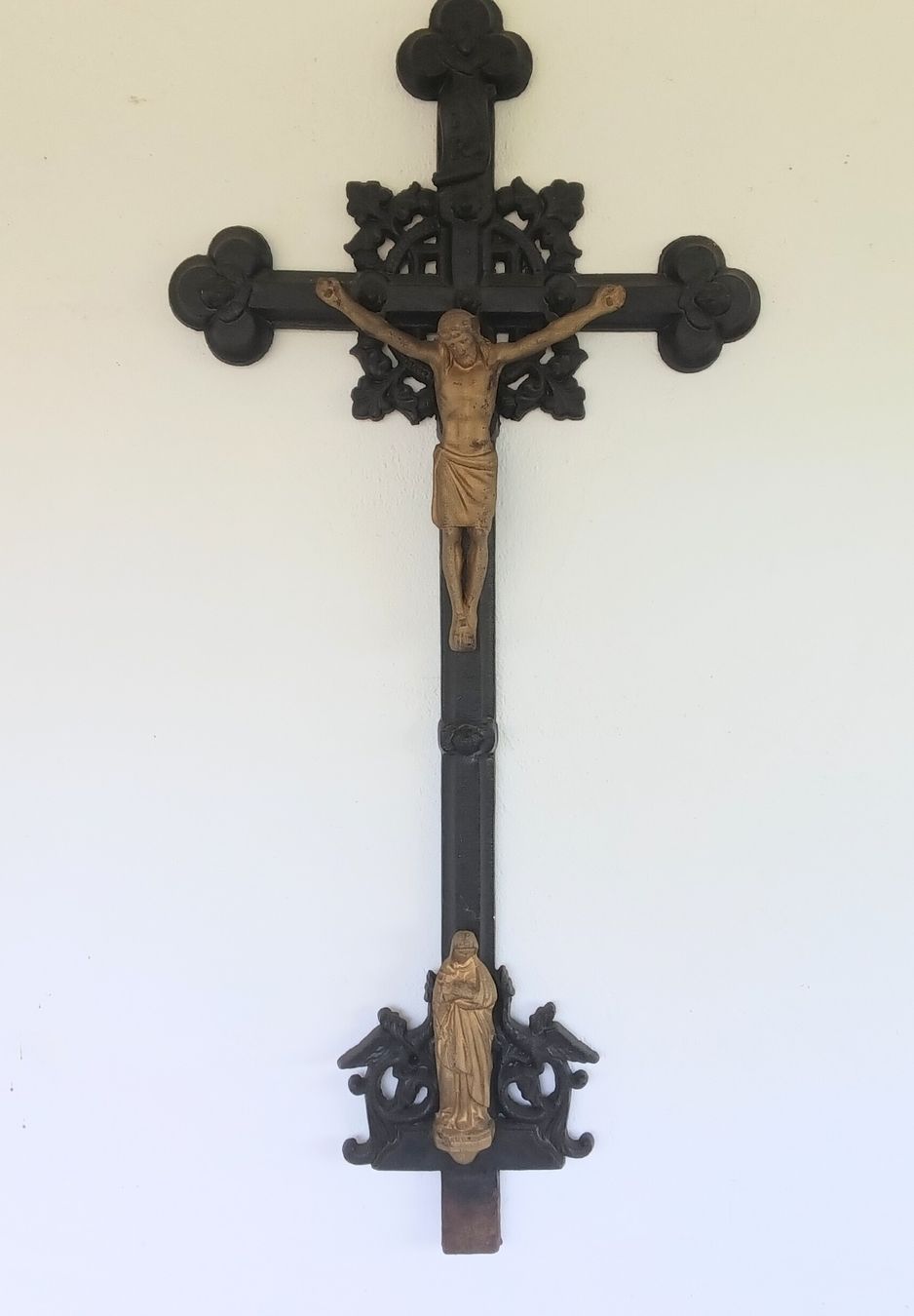 Sculture & Statue: Altes/antikes Grabkreuz aus Eisen ca. 1900 – Usato da Feldbach venduto da carlotta111