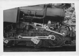 Brig VS Dampflokomotive Detail des Triebwerks Foto 18 x 13