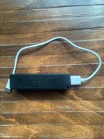 Power Bank black portable charger with cable usb C