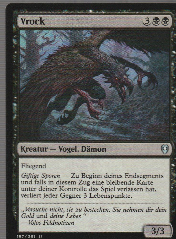 Magic The Gathering Sammelbilder & Trading cards: TCG Magic The Gathering MTG CLB 157  Vrock – Neu (gemäss Beschreibung) aus Vezia von Aquarius_Age