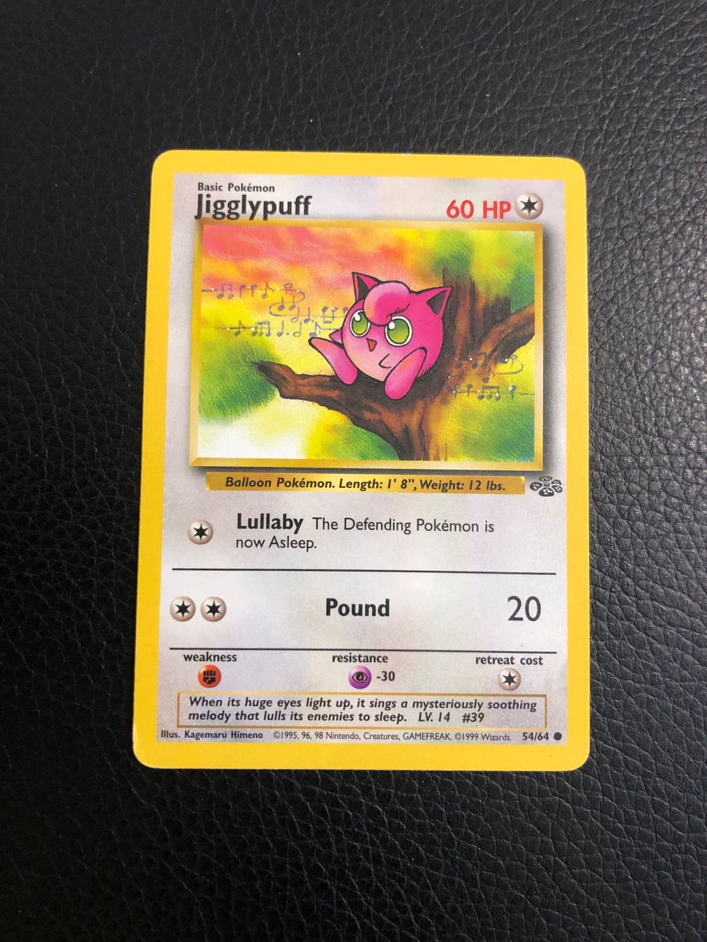 Pokémon Carte collezionabili: 1999 Jungle Jigglypuff 54/64 Ab 1 – Usato da Paradiso venduto da Pkmn10