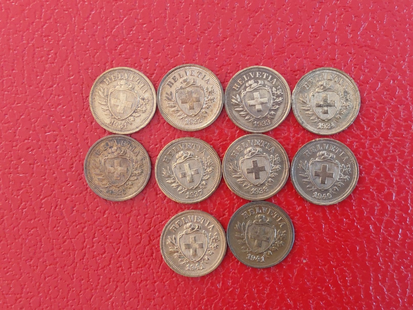 Tutti le monete: 1rappen  1931-41 – Usato da St. Gallen venduto da aha_2prr