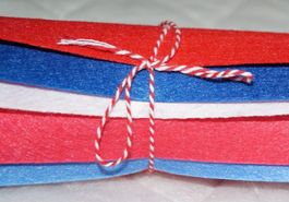 Bastelfilz-Set "America" 5 Farben 30x30 cm Set 20 Felt Diy
