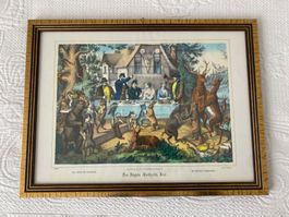 Jagdbild "Des Jägers Hochzeitsfest" - Kunstdruck