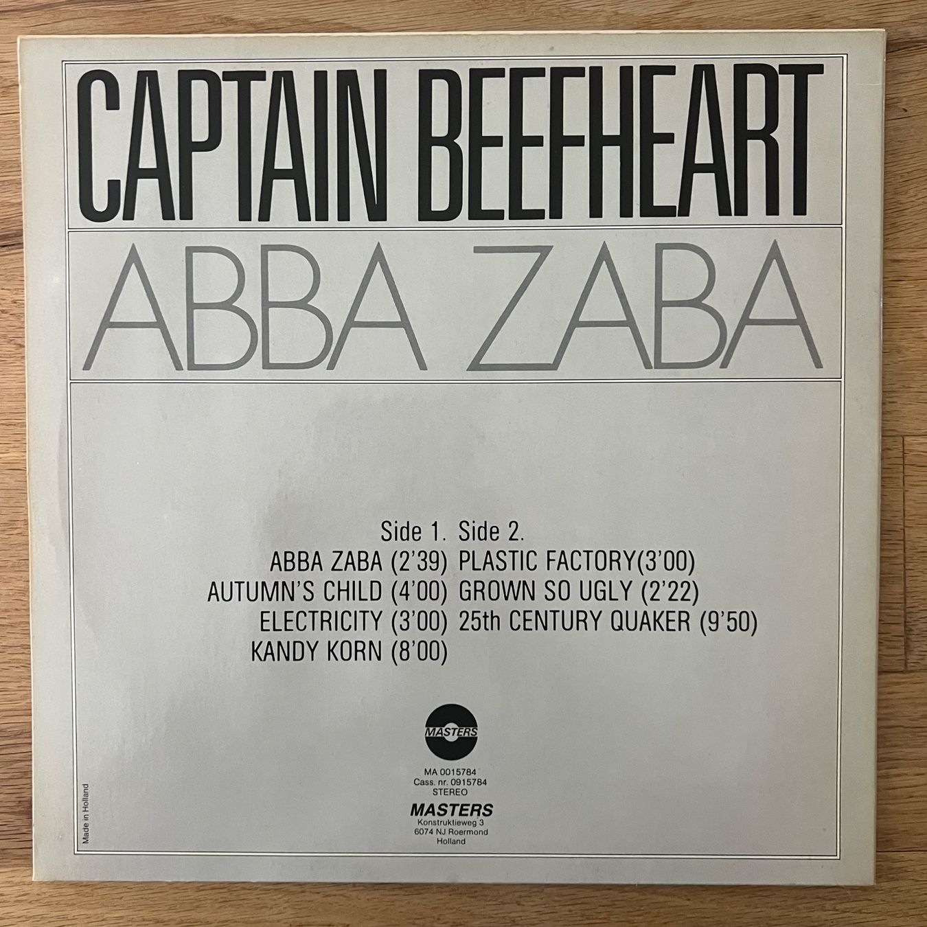 Dischi in vinile: Captain Beefheart -. Abba Saba / NL-Press. 1988 – Usato da Gais venduto da soundcave57 1