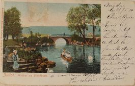 ZÜRICH - Weiher am Zürichhorn - 1904