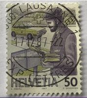 Nr.738 mit Stempel Lausanne