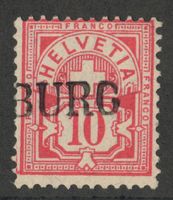 CH - Ziffermuster - Zst. Nr. 61 - Stabstempel "…BURG"