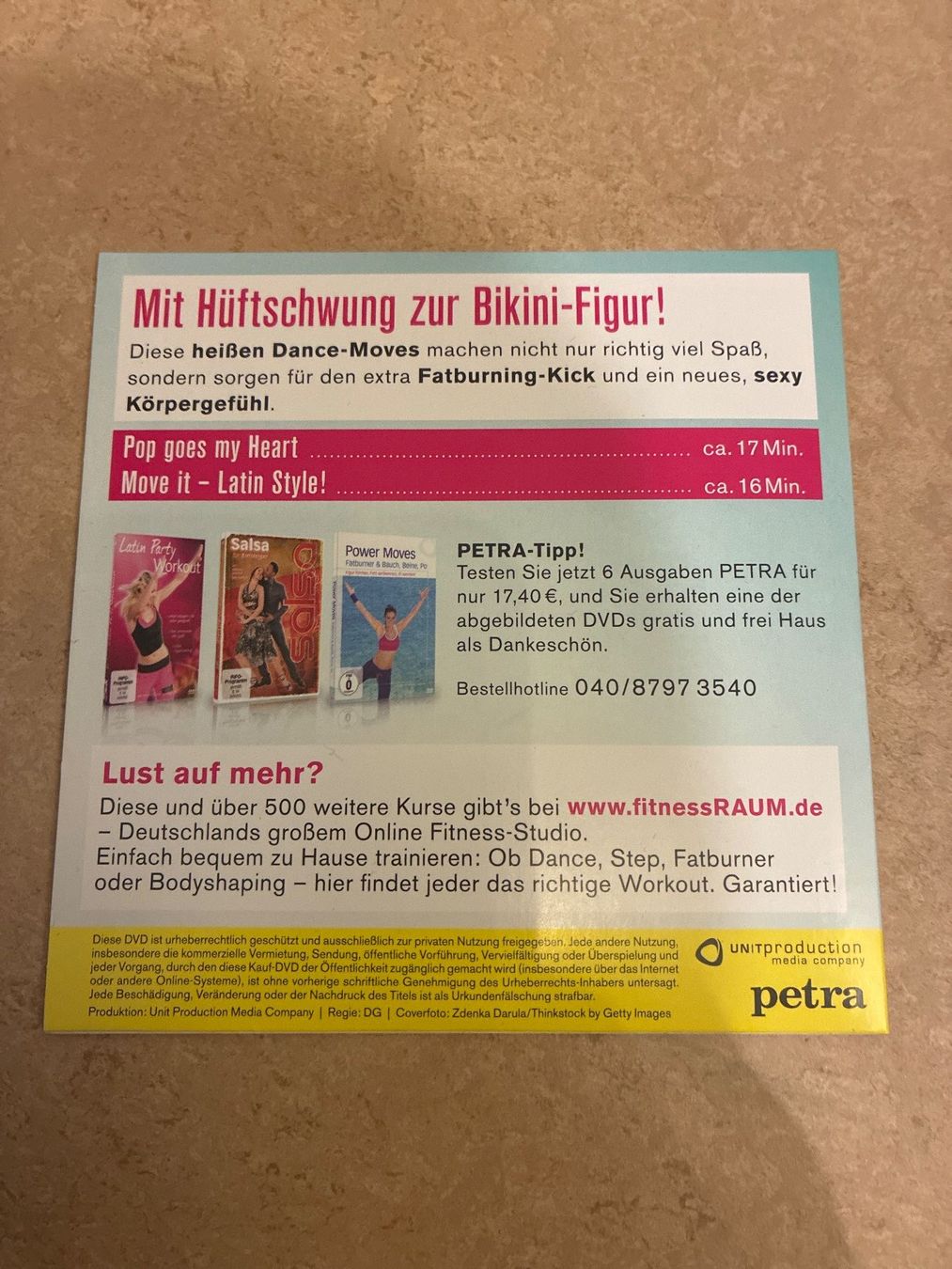 Tutti i DVDs: DVD- Mit Latin Dance zum Traumbody – Usato da Guntershausen venduto da Gloominati 1