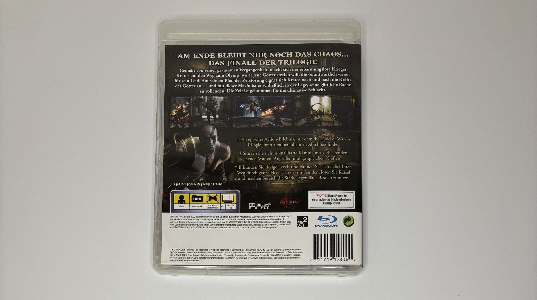 Giochi: PS3 - God of War III – Usato da Allschwil venduto da Bullach 2