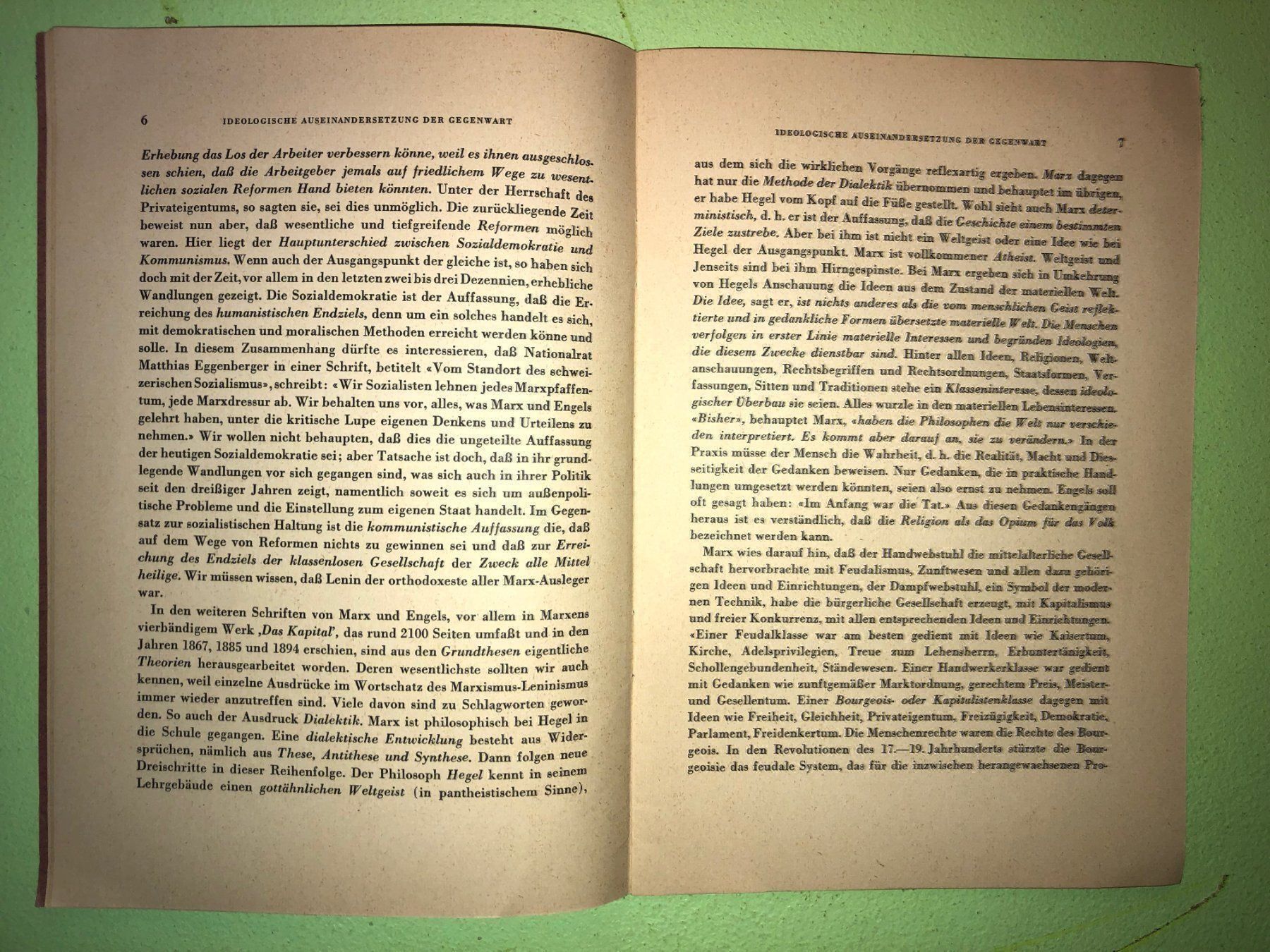 Bücher: Buchmann: Ideolog. Auseinandersetzungen d. Gegenwart 1956 – Gebraucht aus Zürich von allp 3