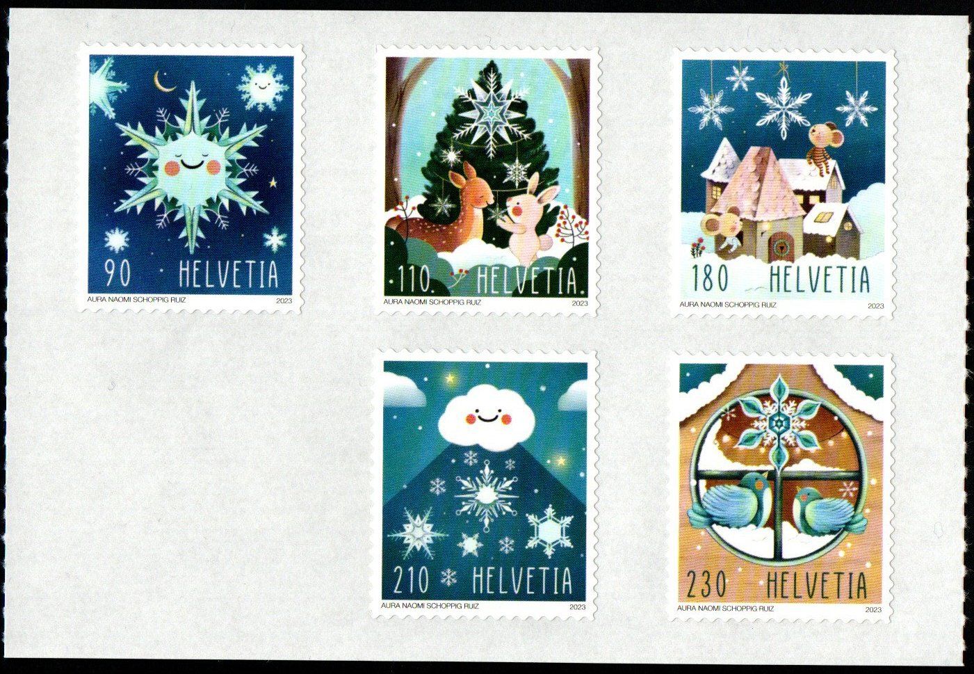 Tutti i francobolli: 2024 Weihnachtsmarken-Set komplett ** – Nuovo e nell'imballaggio originale da Löhningen venduto da Fourbi18