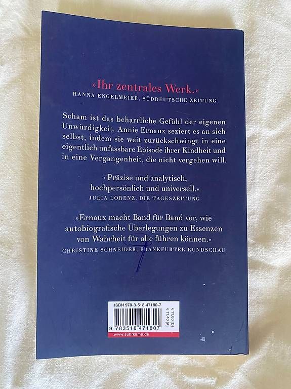 Livres: Die Scham  Annie Ernaux – D'occasion à Zürich par iri_cyr9 1