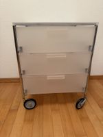 Design Rollcontainer 3 Schubladen transparent auf Rollen