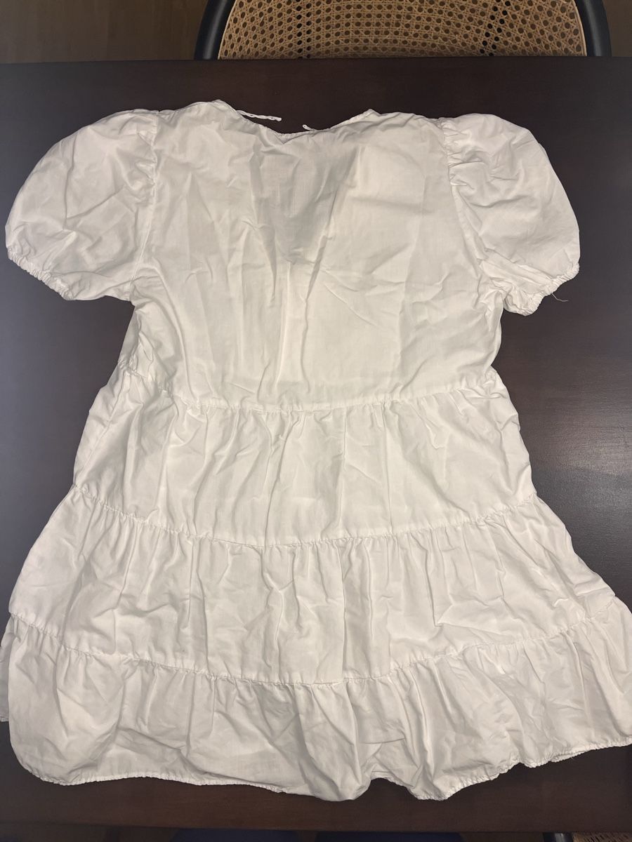 Zara Vestiti: Kleid weiss mit Puffärmeln Grösse M – Nuovo (secondo la descrizione) da Zürich venduto da eli_m6kx 1
