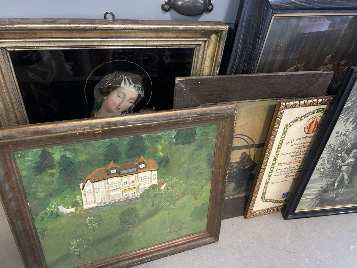 Poster & Bilder: Lot Gemälde, diverse Bilder ab 1.- – Gebraucht aus Glarus von KunstWerkEr-LS87 3