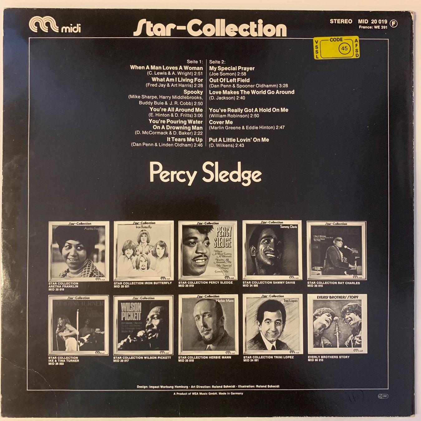 Schallplatten: Percy Sledge Star-Collection, Vinyl LP – Gebraucht aus Aesch BL von BernisFlomi 1