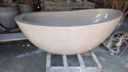 Badewanne Freistehende Terrazzo Stein Wanne Bad Steinwanne