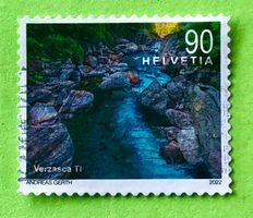 Nr.1860 Schweizer Flusslandschaften GESTEMPELT 2022  ﻿  