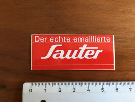 Vintage Aufkleber Decal Sticker SAUTER 70er/80er Werbung