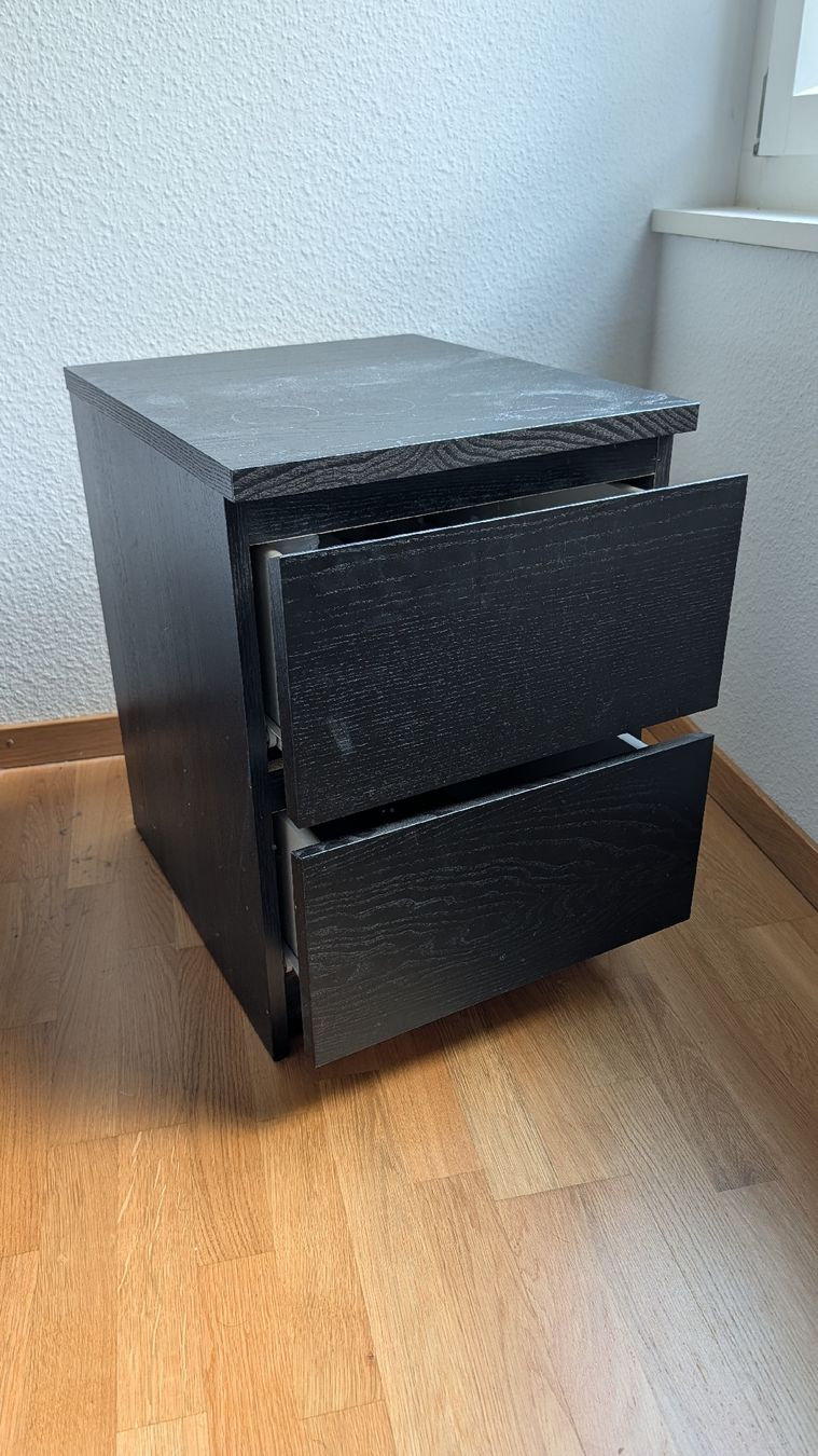 Tables de nuit: IKEA MALM Kommode / Nachttisch – D'occasion à Riehen par jan_mz8d 1