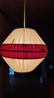 Vintage Hängelampe "Spagetti_Lampe " weiss /rot